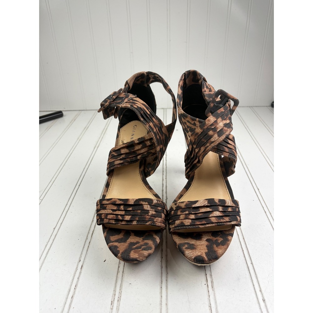 Gianni Bini Leopard Print Platform High Heels Stilettos Women's Size 8M - Picture 3 of 10